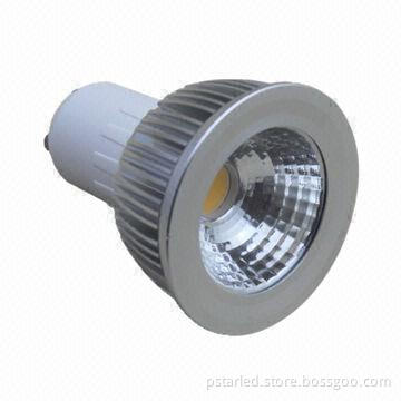 GU10 LED spotlight with reflection cup, 5W power, COB LED